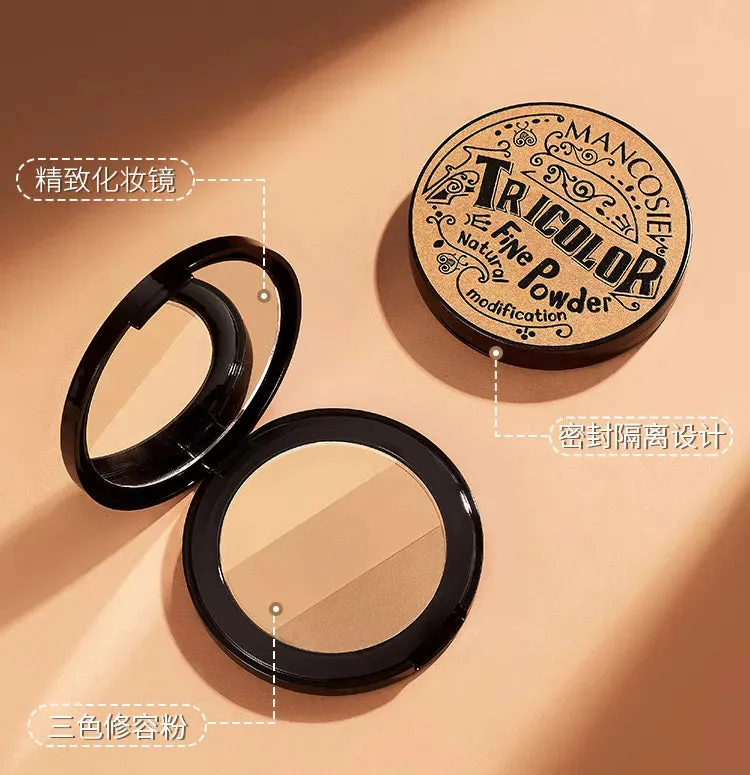 NEW Colors Oil-Control Facial Powder Powder Blusher Shadow Repair Brighten Concealer Foundations Makeup Powder Contour Palette