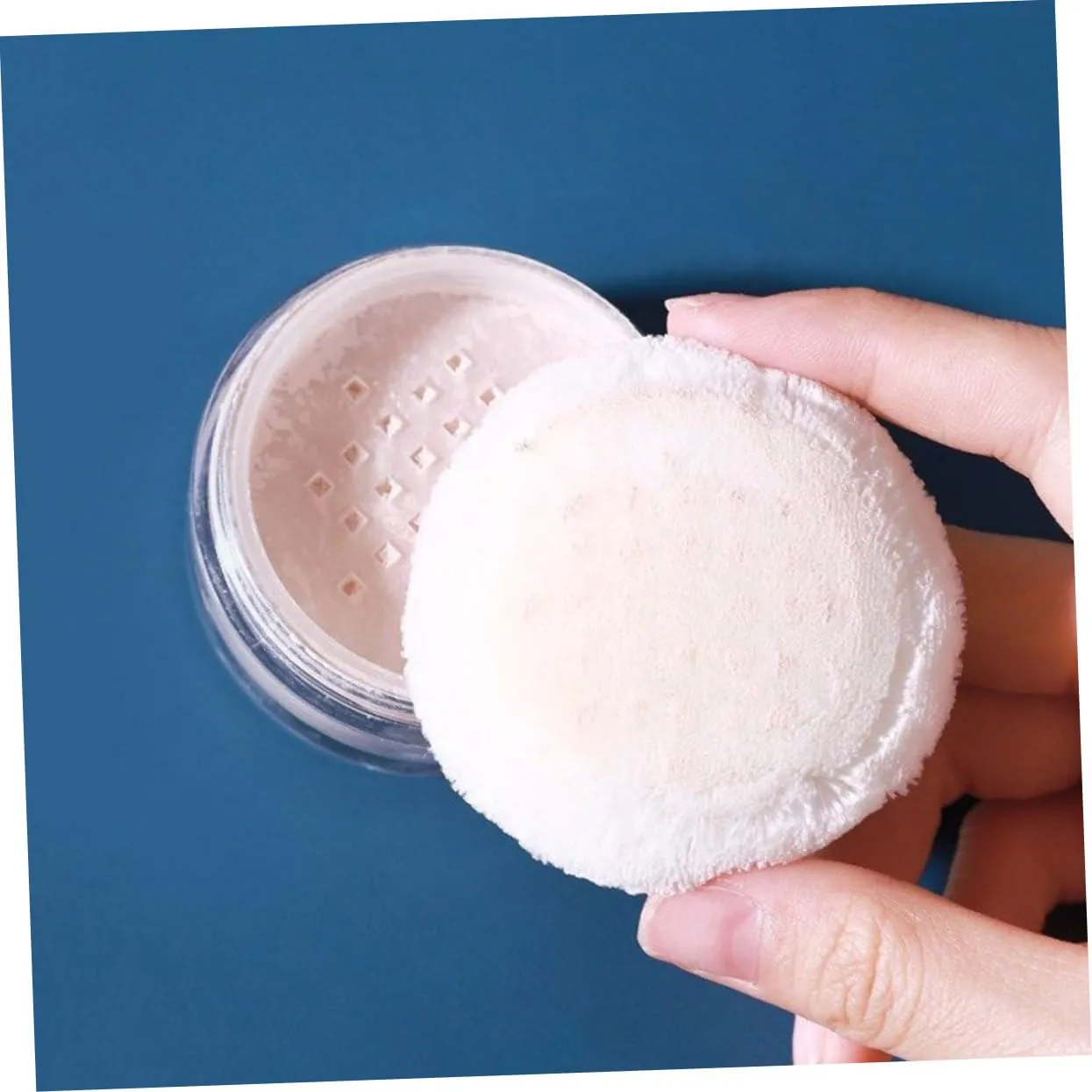 NOLITOY 3sets Fluffy Powder Puff with Ribbon Makeup Beauty Sponges Loose Powder Puff Triangle Foundation Sponges for Face 4pcs*3