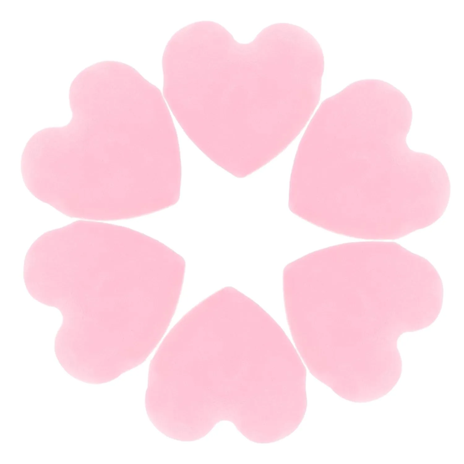 NOLITOY Heart Powder Puff for Loose Powder Makeup Applicator Sponge Compact Size for Travel and Daily Use