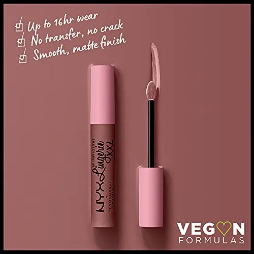 NYX PROFESSIONAL MAKEUP Lip Lingerie XXL Matte Liquid Lipstick - Unhooked (Grey Toned Beige)