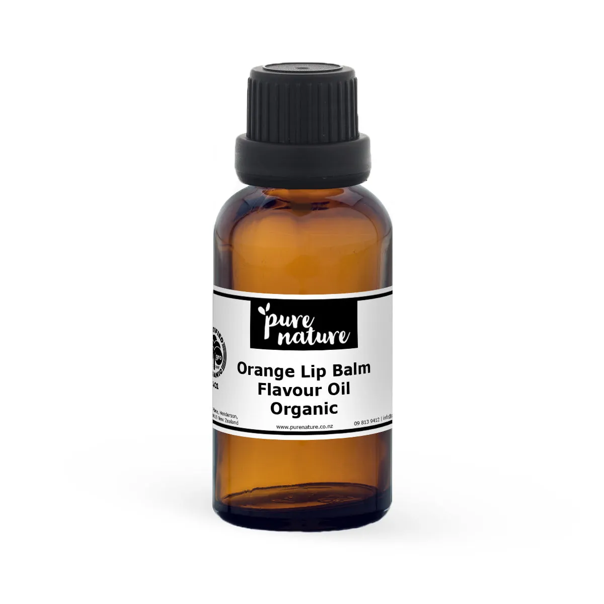 Orange Lip Balm Flavour Oil - Organic 30ml