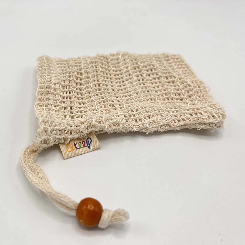 Organic Sisal Jute Soap Saver Pouch