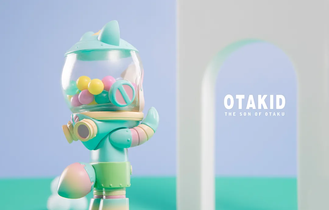 Otakid - Baby Raccoon "Coral" by Sank Toys *In Stock*