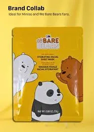 Pack Of 3 | We Bare Bears Hydrating Facial Sheet Mask