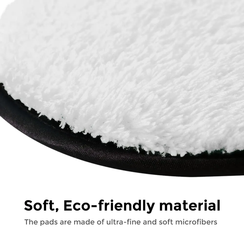 Pack of 5 - Reusable Makeup Remover Pads Washable Microfiber Remover Facial Cleansing Puffs