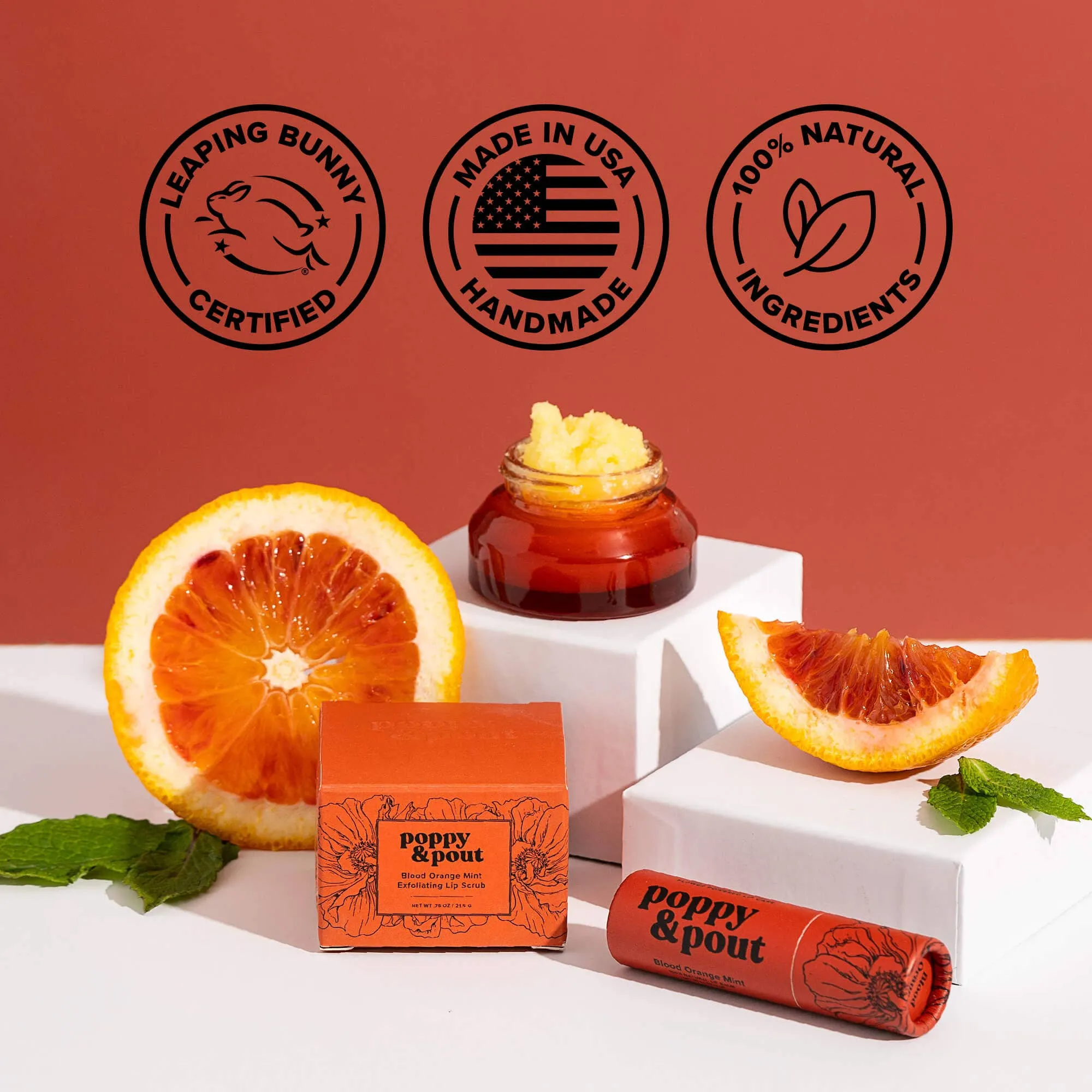 P&P Lip Balm, Blood Orange Mint