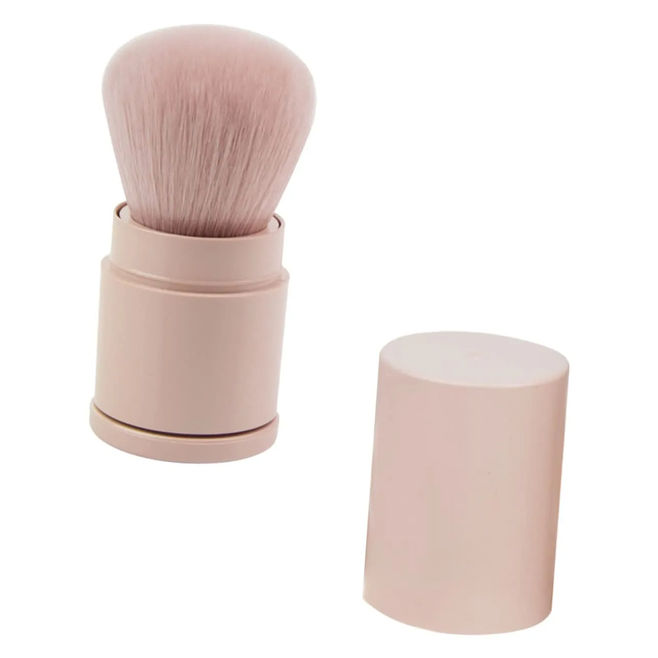 PartyKindom Travel Size Blush Foundation Brush Makeup Beauty Tool Portable Synthetic Fiber Blush Brush