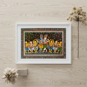 Pattachitra Krishna aur balaram Painting