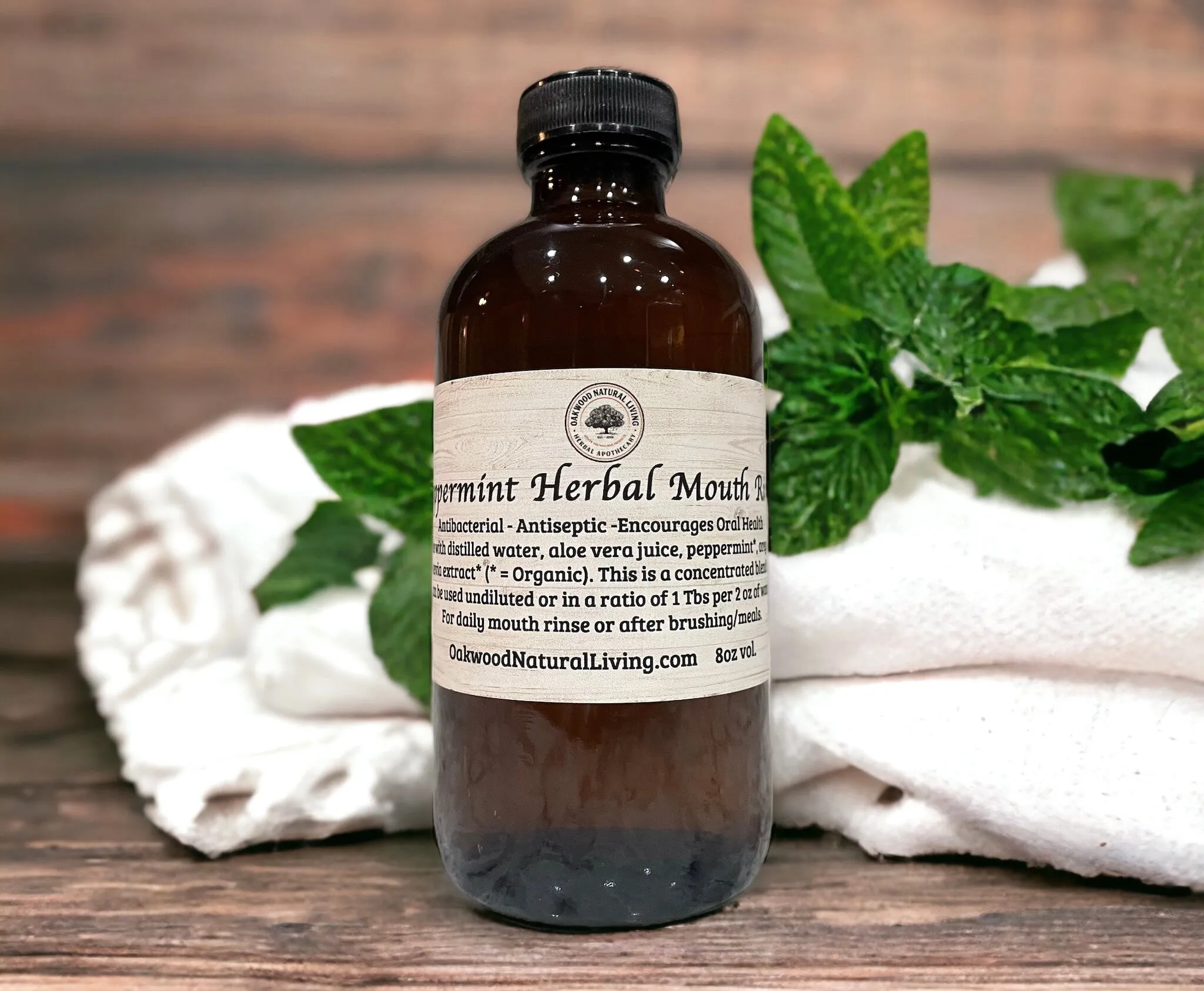 Peppermint Herbal Mouth Rinse