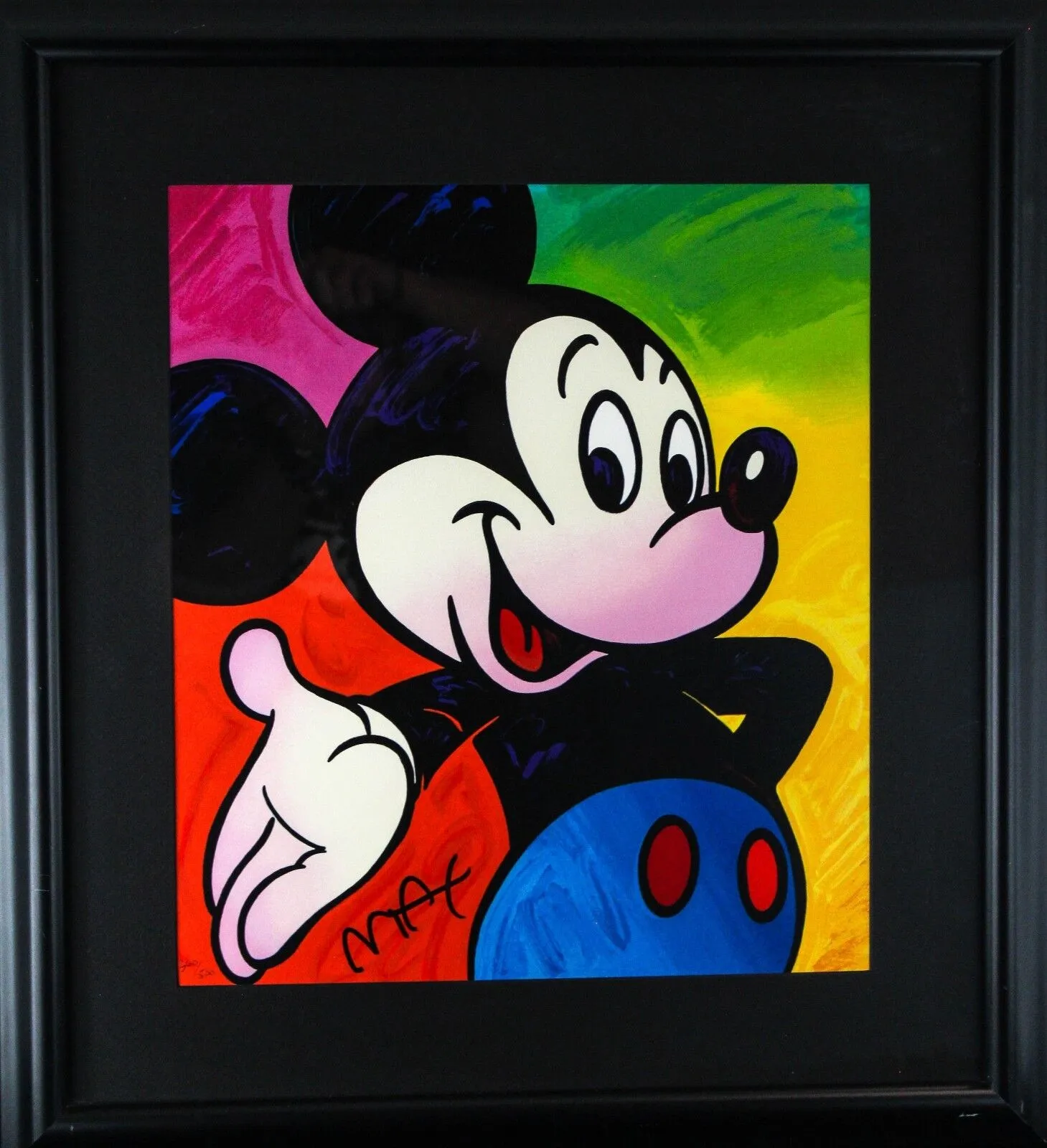 Peter Max MICKEY MOUSE Suite Serigraph - Disney - matching #4 Set