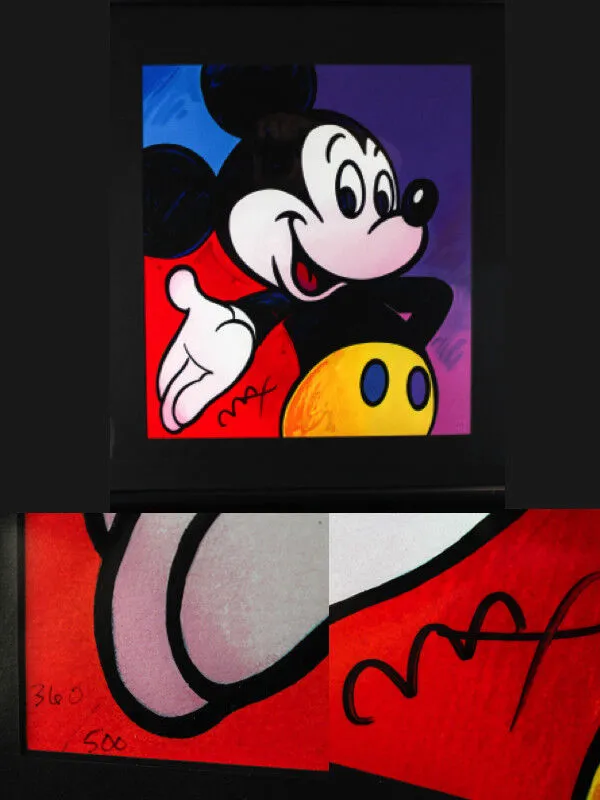 Peter Max MICKEY MOUSE Suite Serigraph - Disney - matching #4 Set