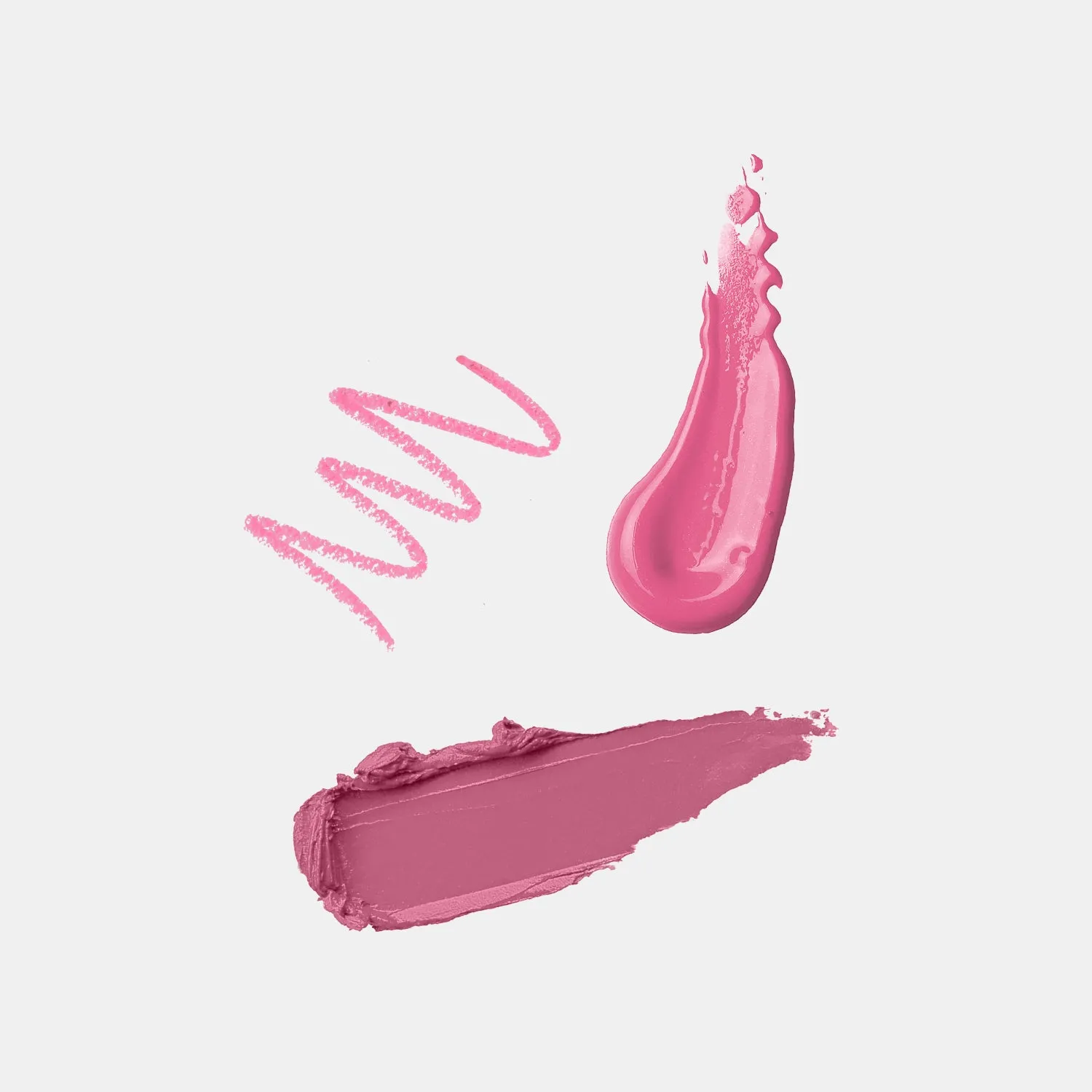 Pink Peony - 3Pcs Lip Kit, Lip Gloss, Lipstick & Lipliner Kit - Pink