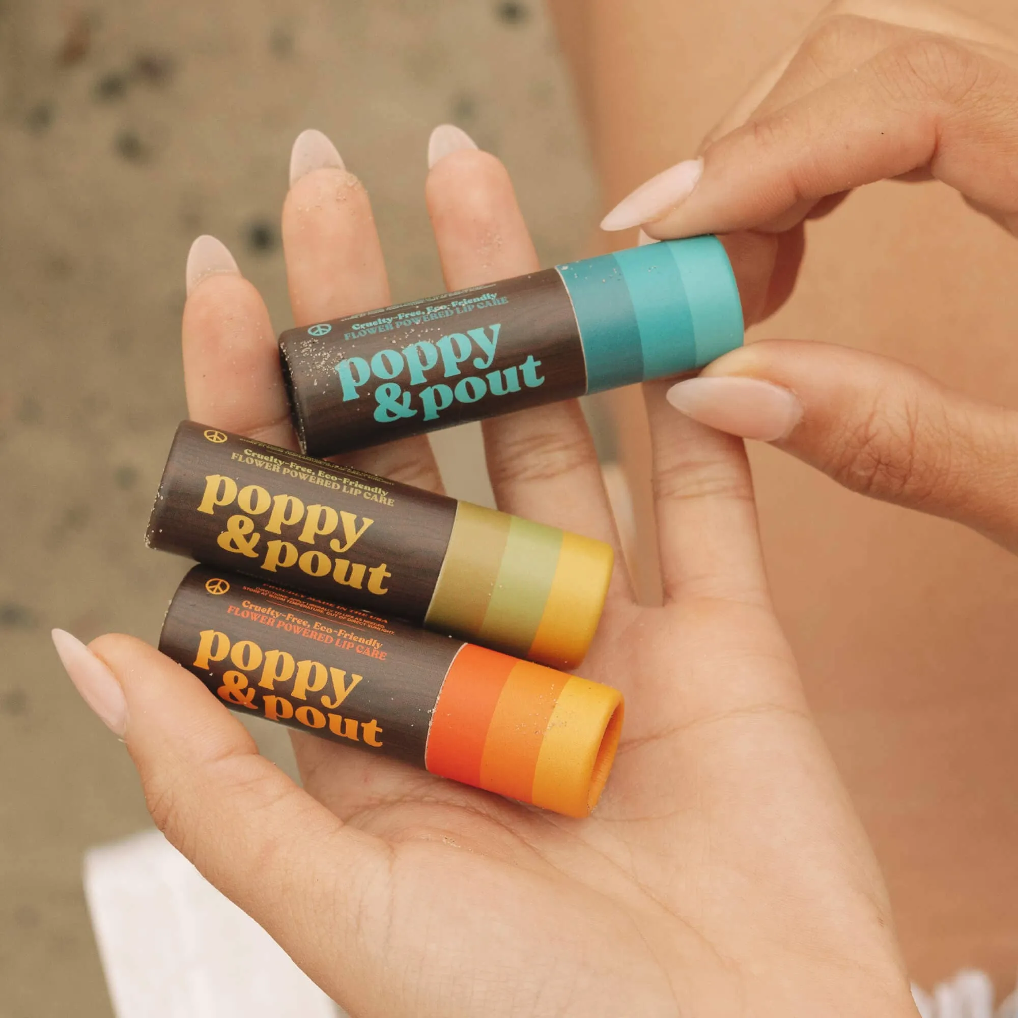 Poppy & Pout - Citrus Sunrise Retro Surf Lip Balm
