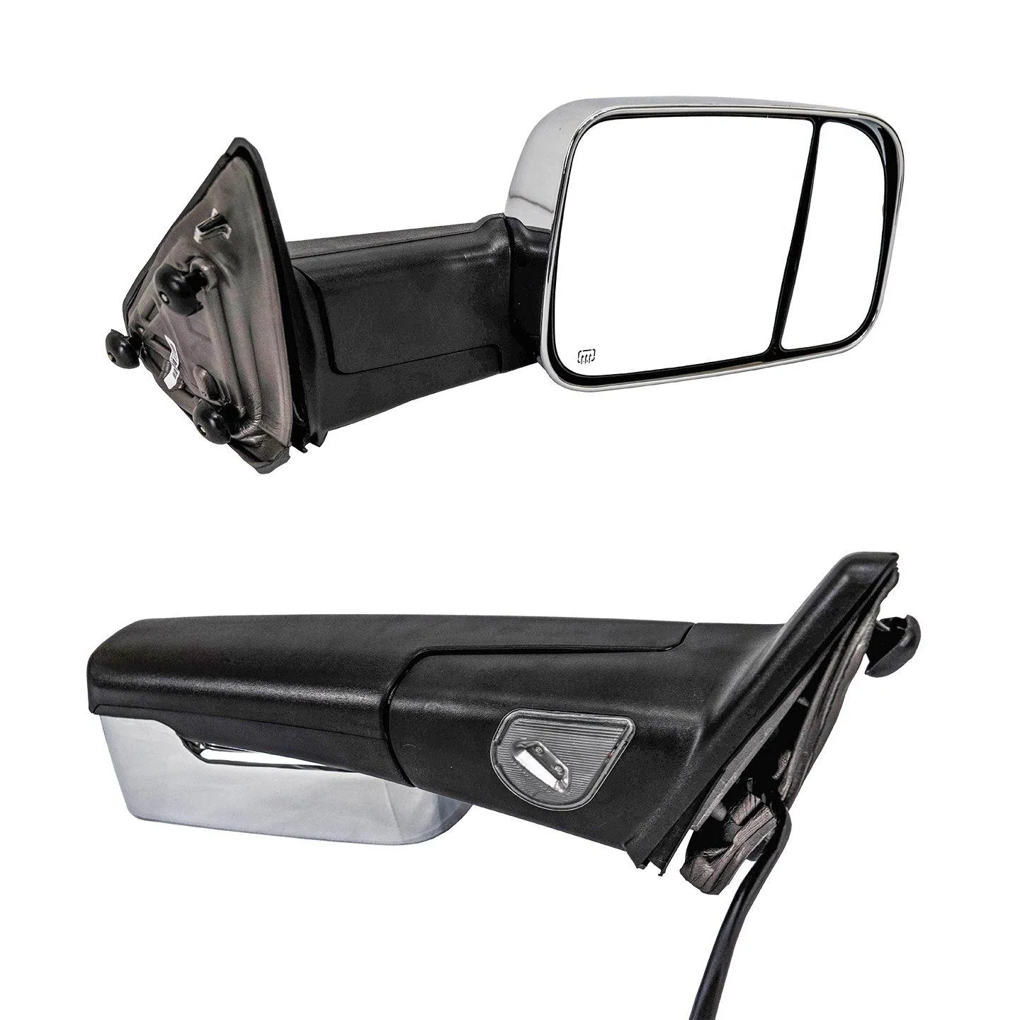 Power Folding Towing Mirrors for 2010-18 Dodge Ram & 2019-23 Ram 1500 Classic/Warlock