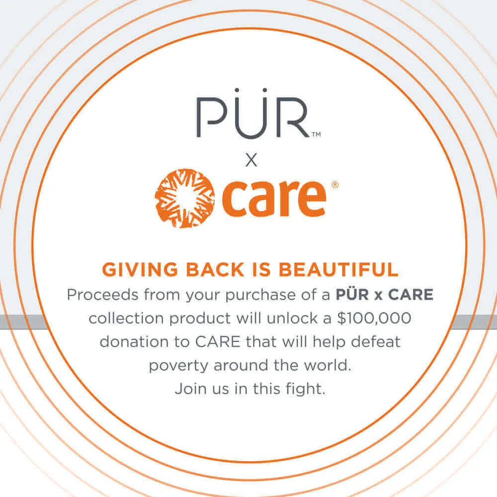 PÜR x CARE 5-Piece Brush Set with Holder