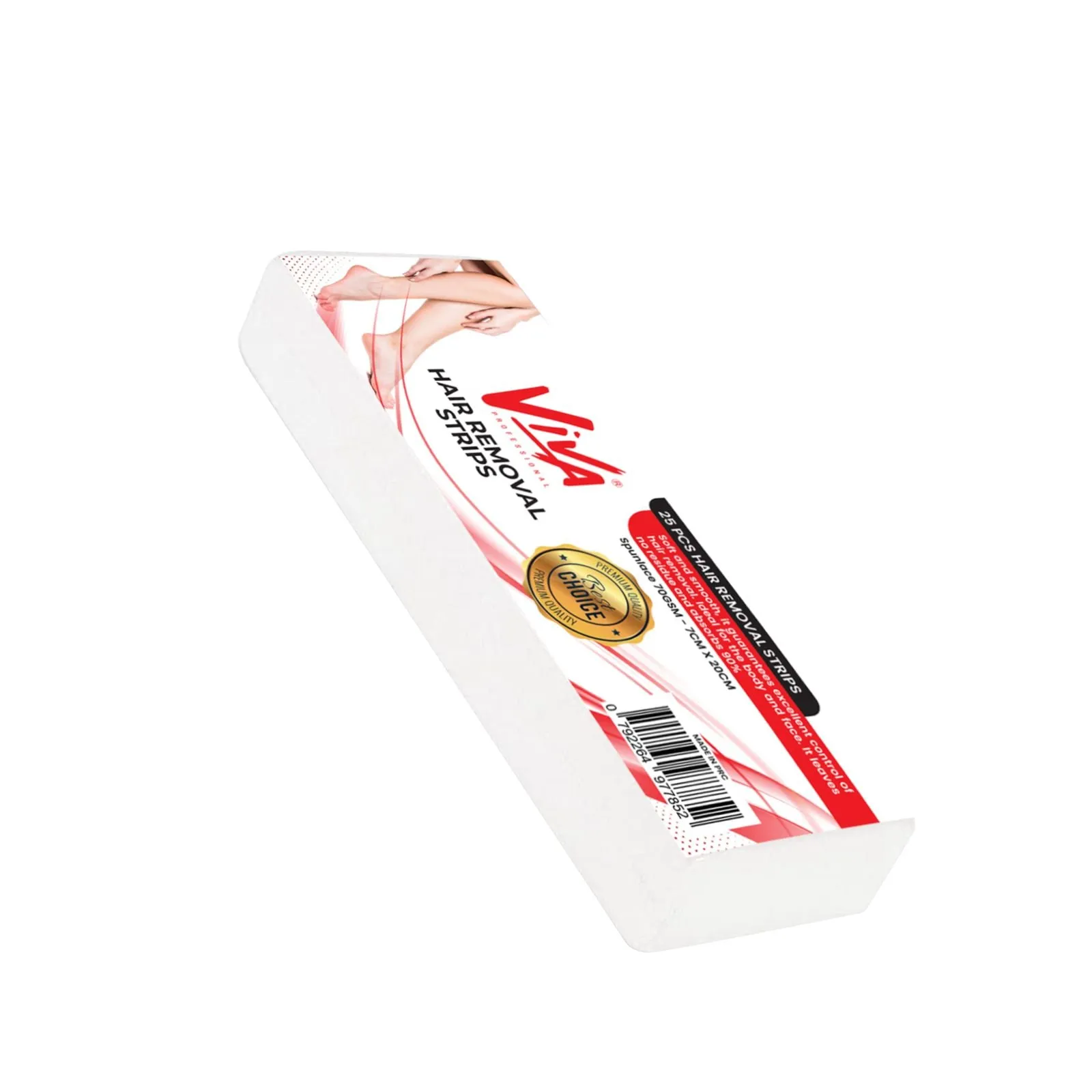 Professional Paper Non-Woven Wax Strips for Hair Removal 25 Pieces Viva
