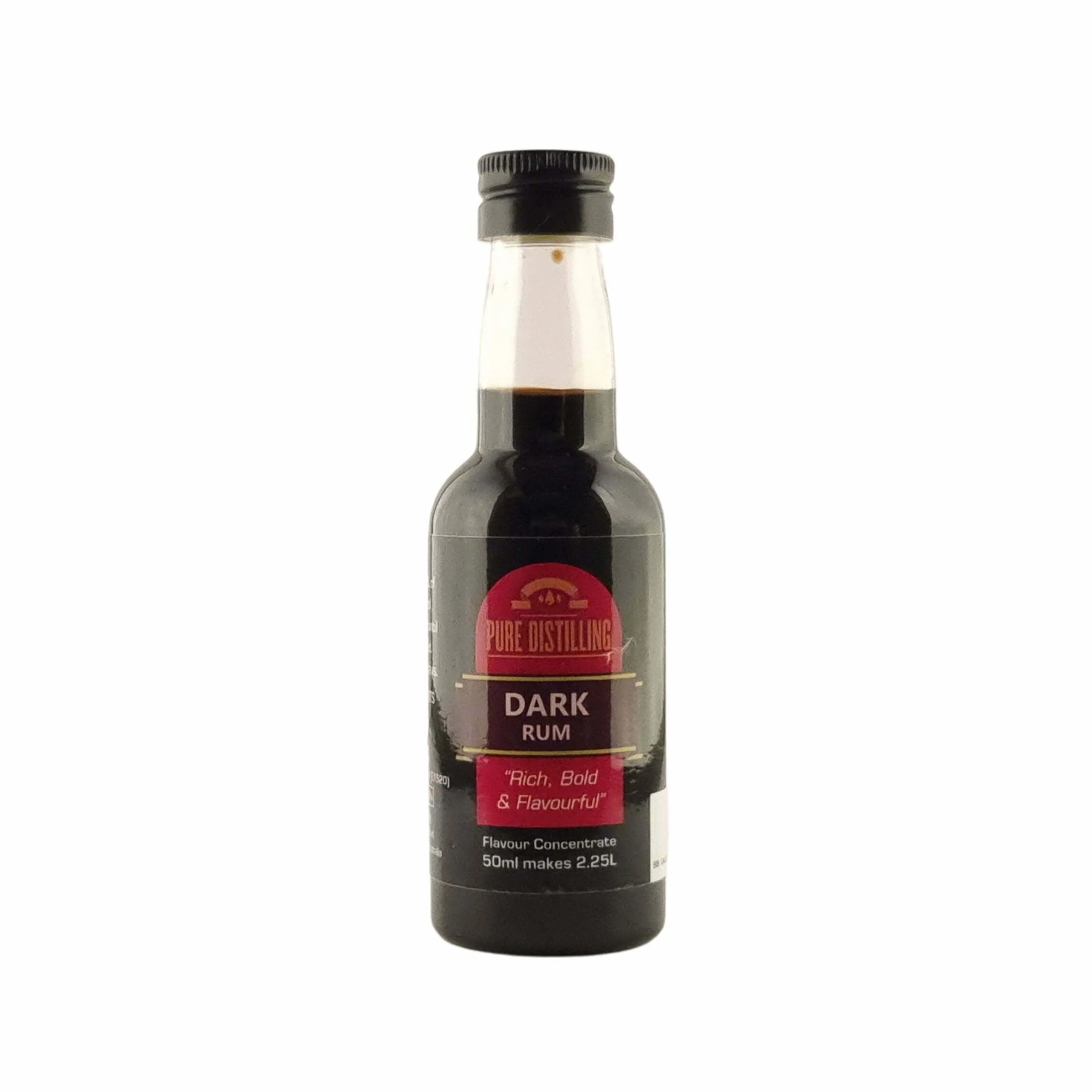 Pure Distilling Rum Dark Rum Essence 50mL - Flavours 2.25L of Neutral Alcohol