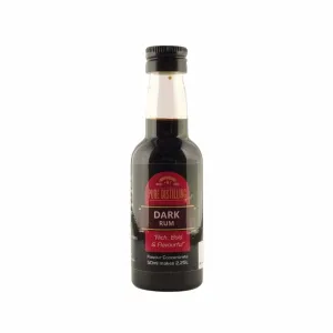 Pure Distilling Rum Dark Rum Essence 50mL - Flavours 2.25L of Neutral Alcohol