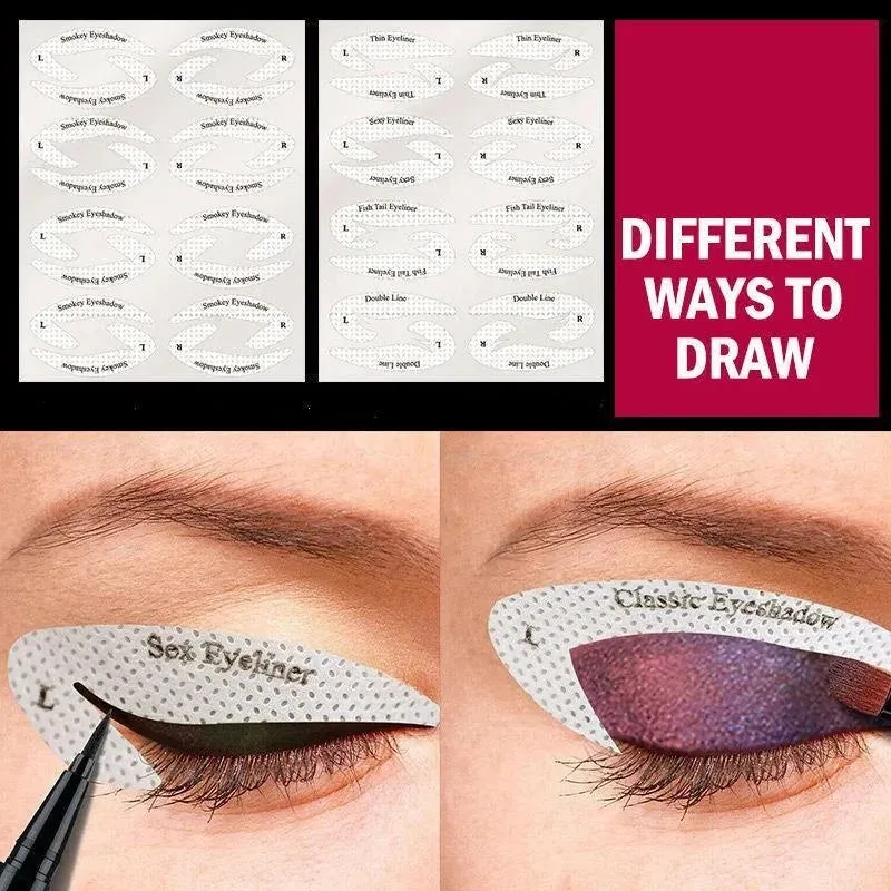 Quick Eyeliner Eyeshadow Stencils