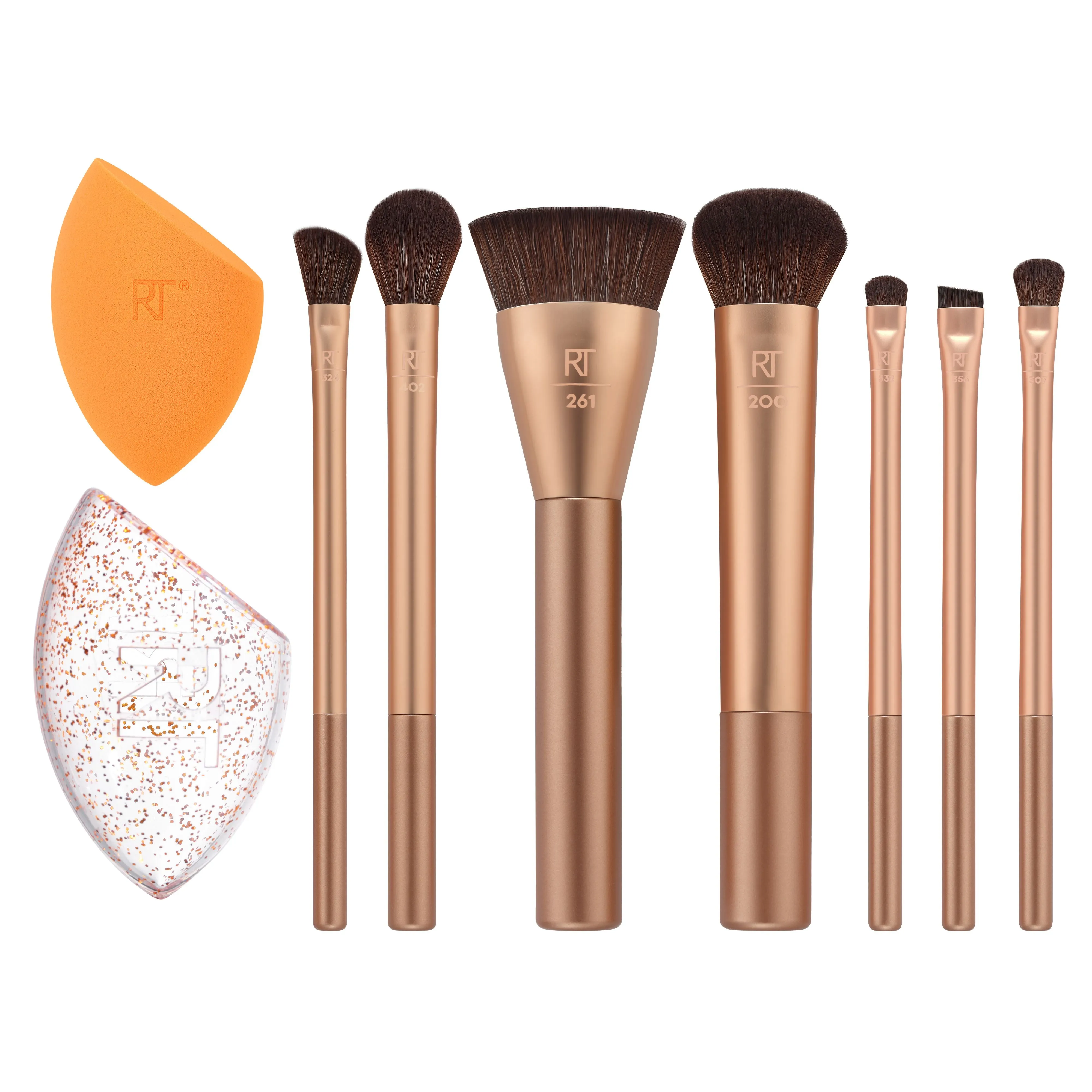 Real Techniques Wrapped In Glow Brush   Sponge Set