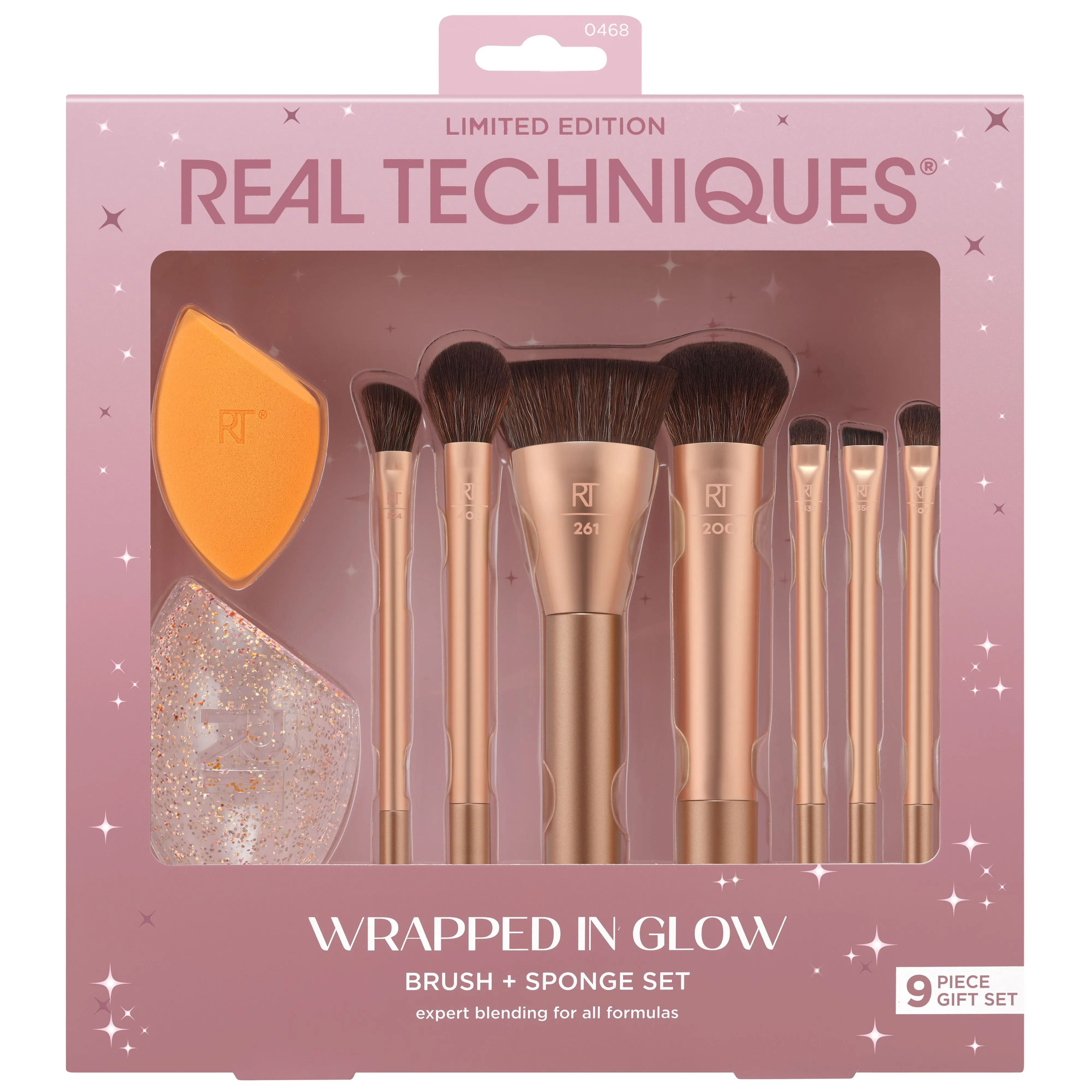 Real Techniques Wrapped In Glow Brush   Sponge Set