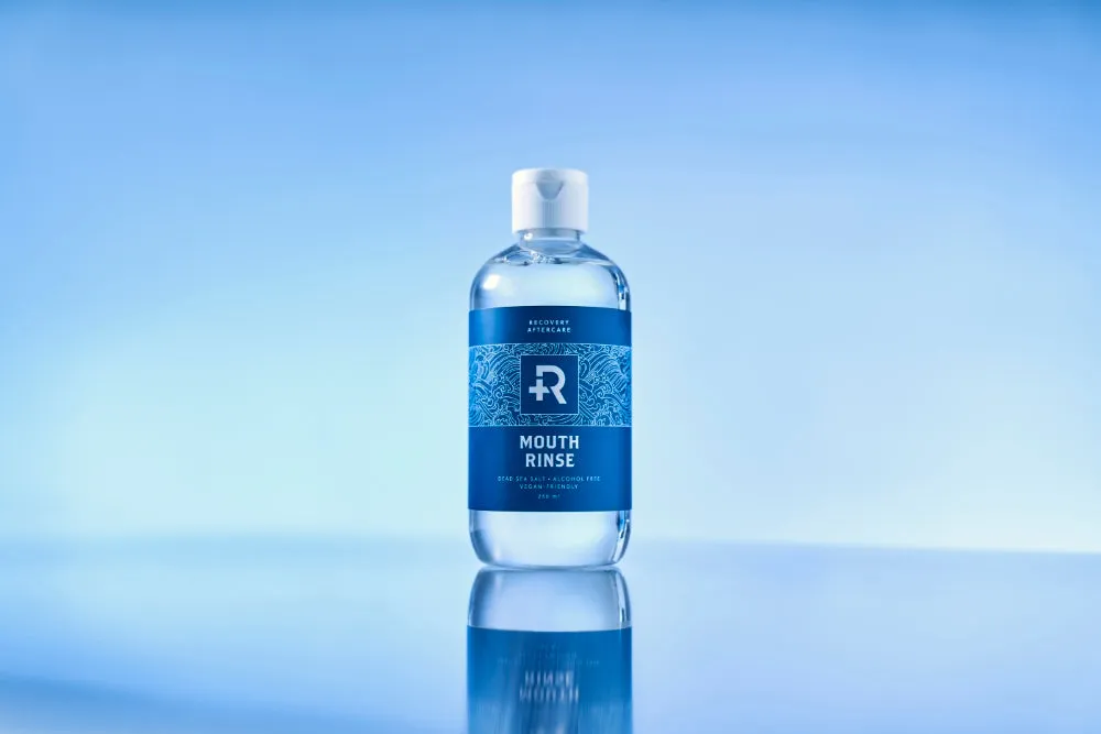 Recovery Aftercare Sea Salt Mouth Rinse — Alcohol Free Oral Piercing Aftercare — 8oz