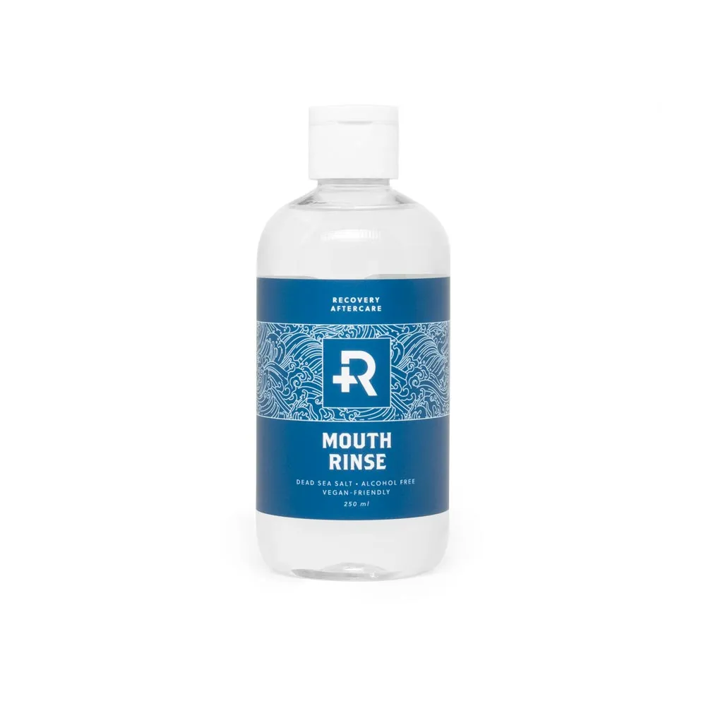 Recovery Aftercare Sea Salt Mouth Rinse — Alcohol Free Oral Piercing Aftercare — Case of 12 8oz Bottles