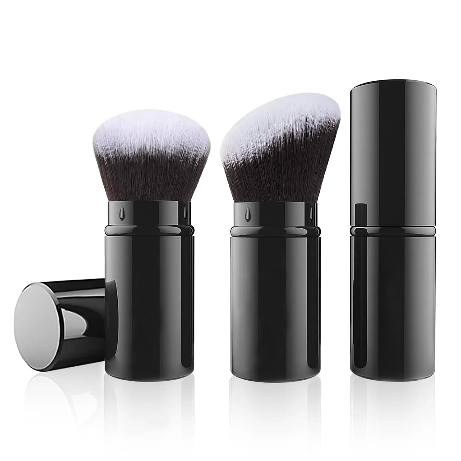 Retractable Makeup Brush, 2 Pack Travel