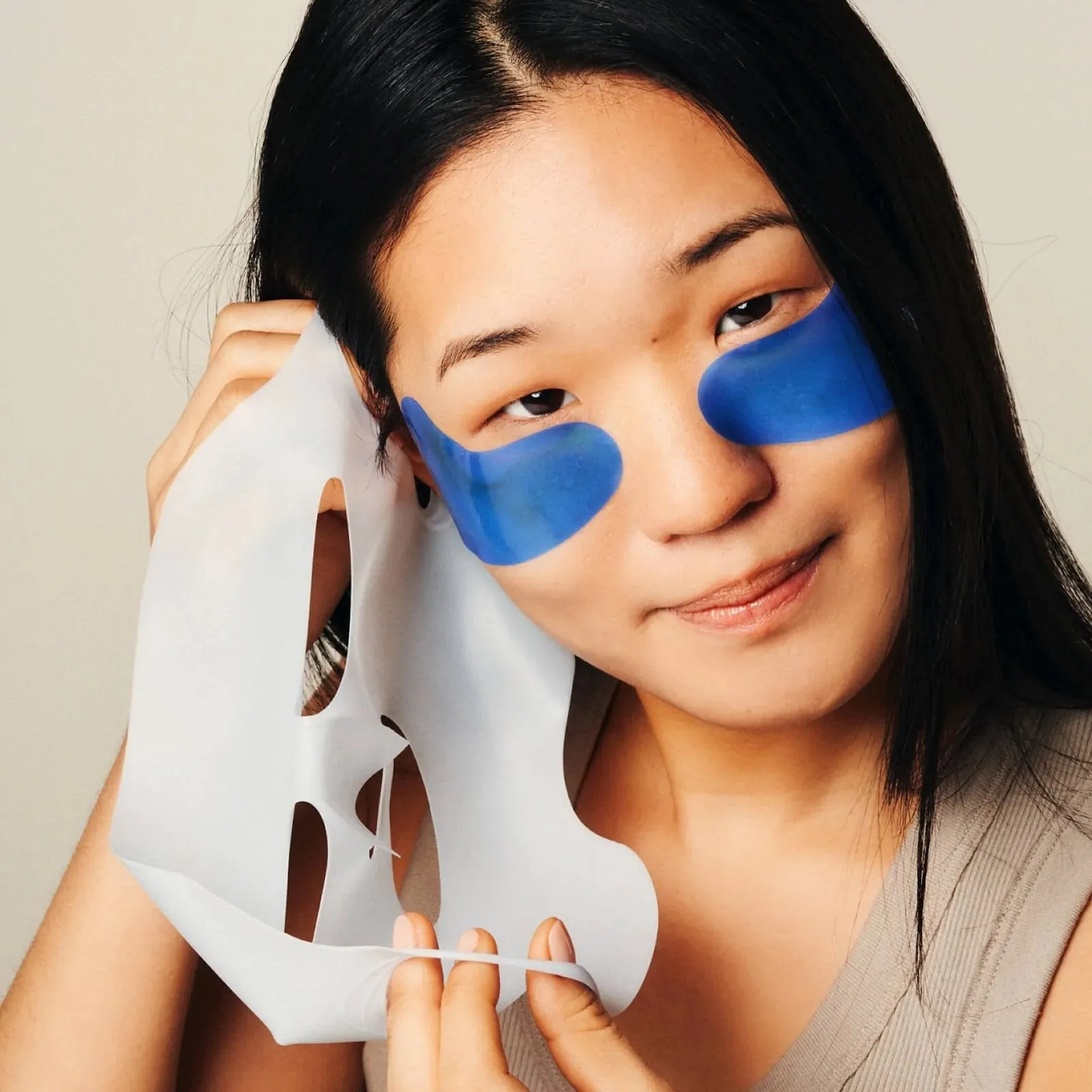 Reusable Silicone Sheet Mask Set for Face   Eyes