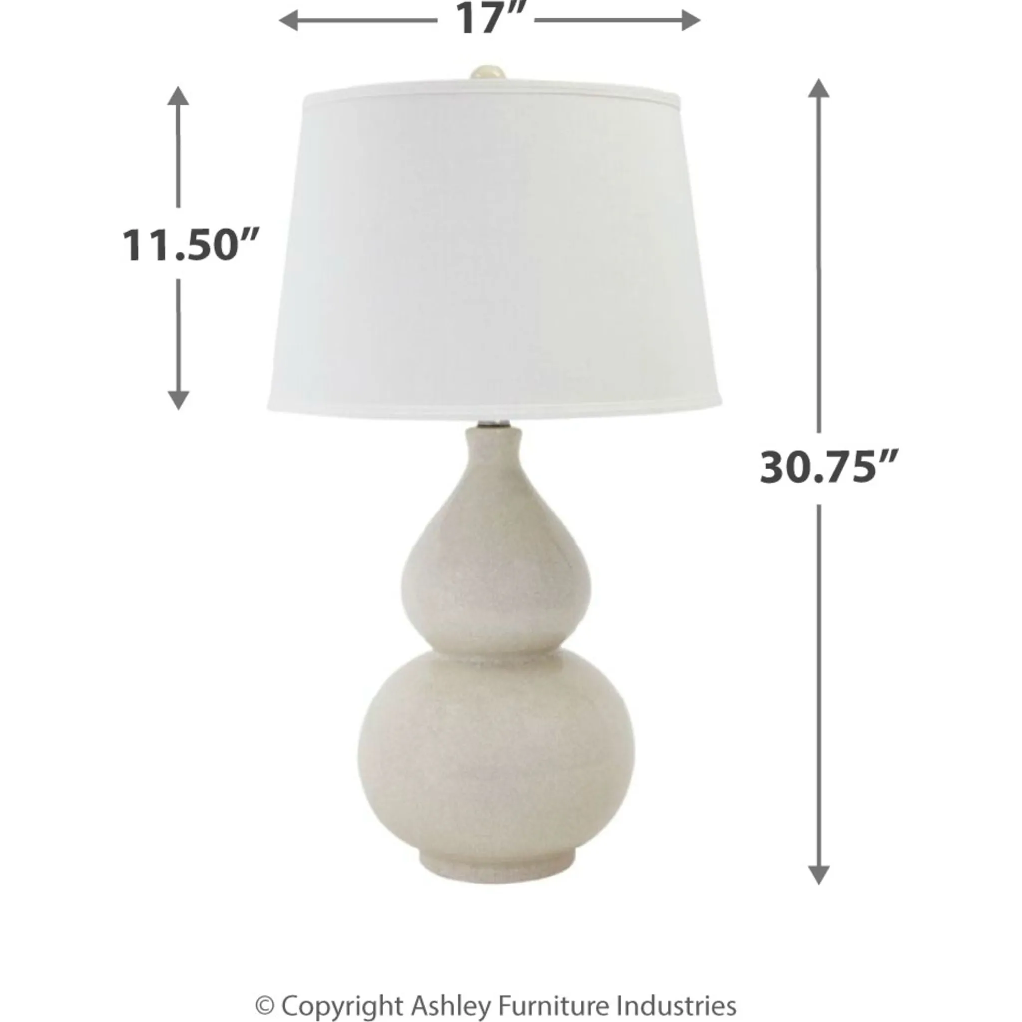 Saffi Table Lamp - Cream 30.00"