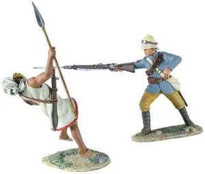 SALE - 27057 Throw Point" - British Camel Corps at Throw Point Connecting with Mahdist Hand-to-Hand Set