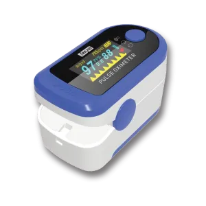 Sansui Digital Pulse Oximeter with Visual Alarm (Made in India) (Blue)