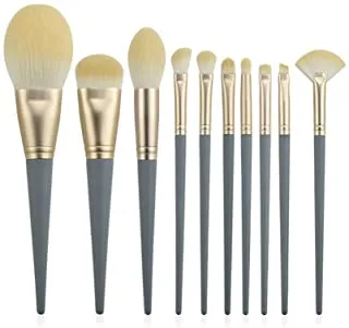 SCDZS 10pcs Makeup Brushes Set Powder Blush Foundation Contour Eyeshadow Highlighter Crease Eyebrow Detail Eye Brush