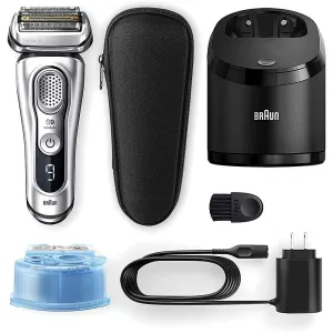 Series 9 Electric Shaver With Precision Trimmer, Rechargeable, Wet & Dry Foil Shaver, Clean & Charge Station & Travel Case