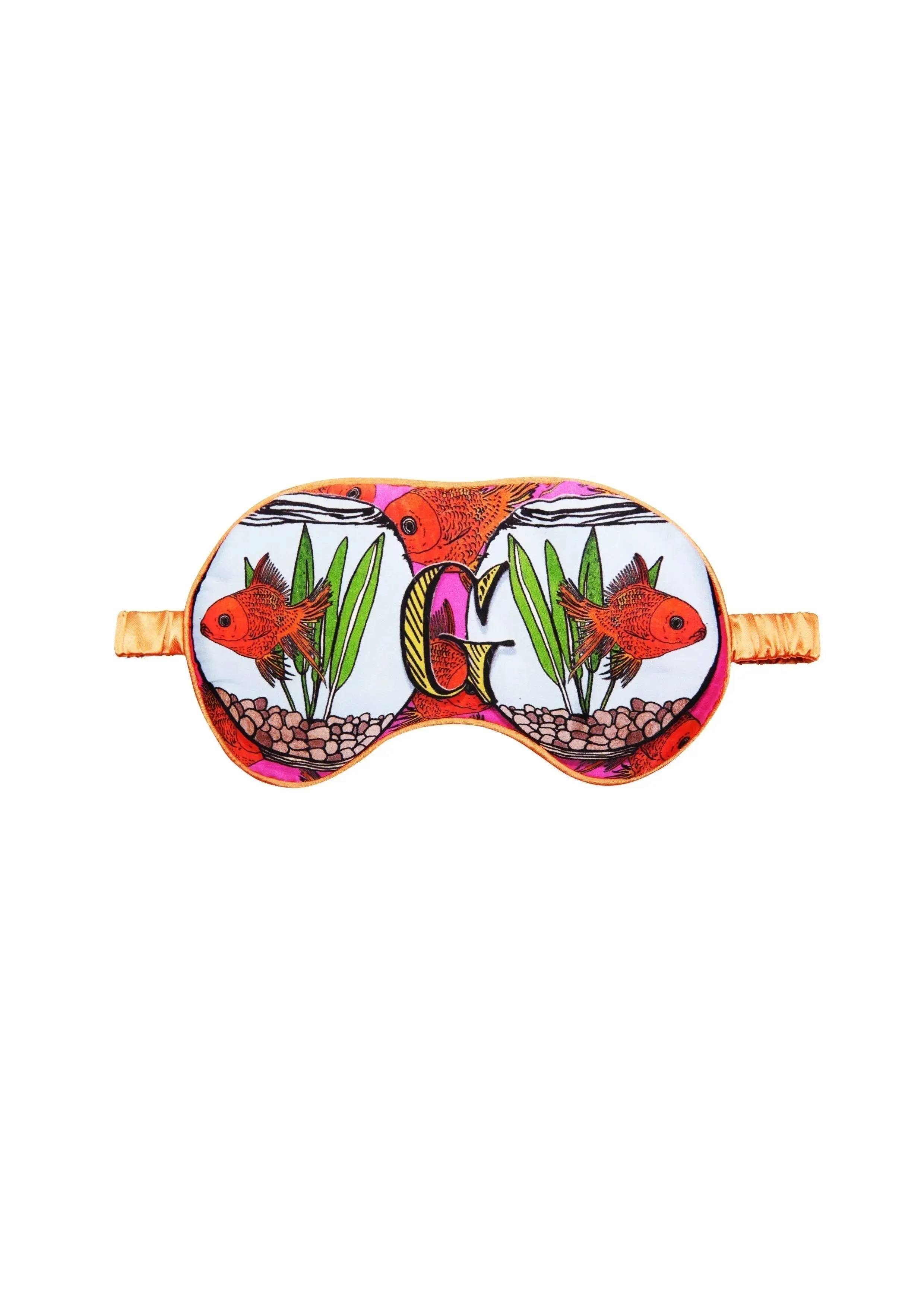 Silk Eye Mask / "G for Goldfish"