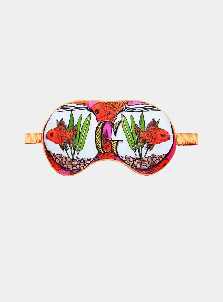 Silk Eye Mask / "G for Goldfish"