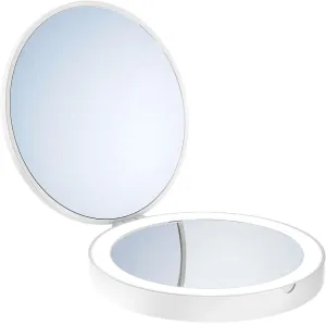 Smedbo 7x/1x Compact Cordless LED Travel Mirror - Matte White or Matte Black