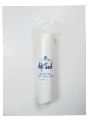 Soft Touch Round Double-Faced Pads (100 Pack)