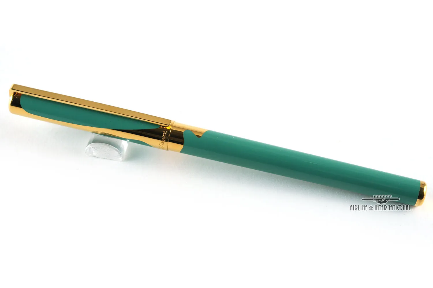 S.T. Dupont Art Nouveau Limited Edition Green Fountain Pen & Key Chain