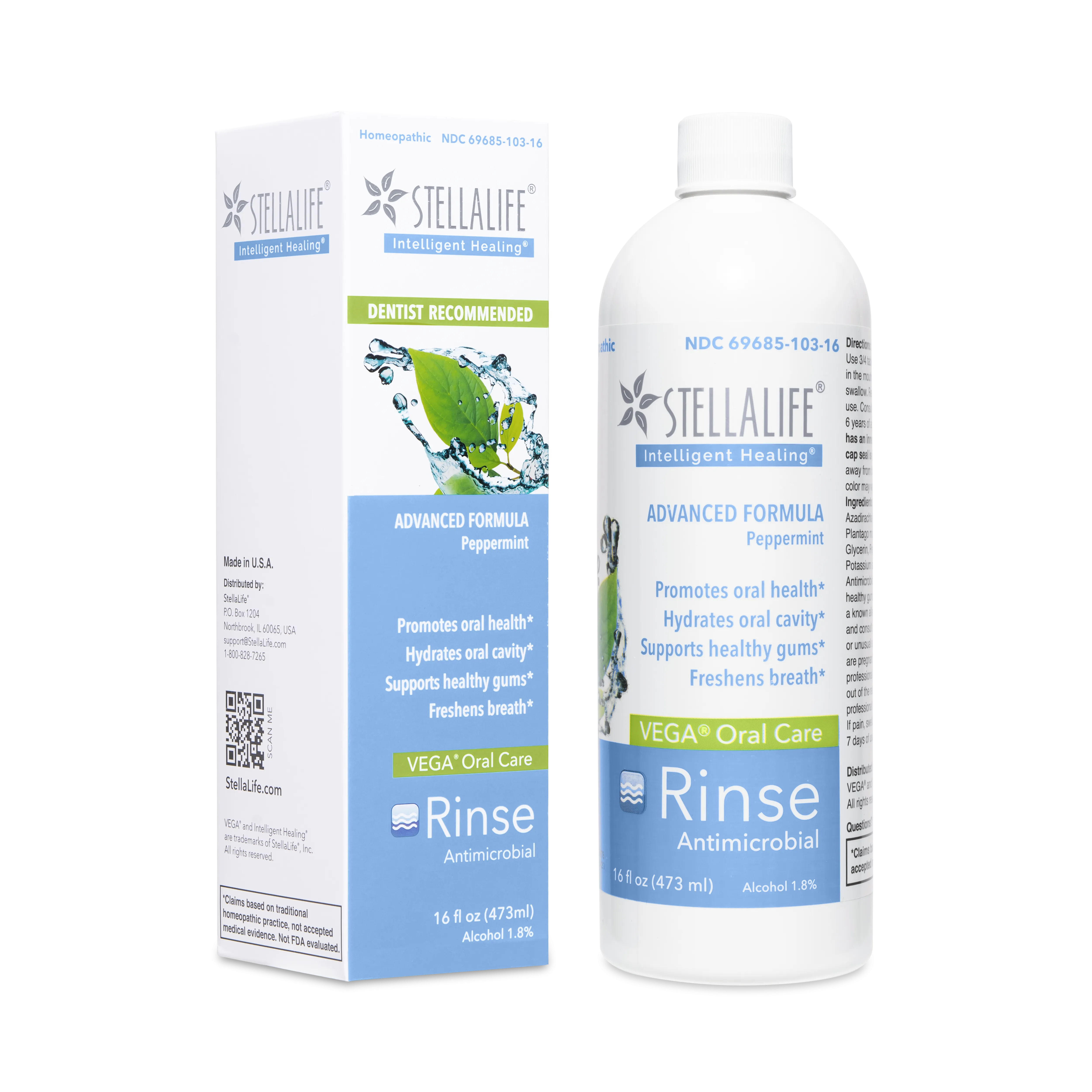 StellaLife® VEGA® Oral Care Peppermint Rinse