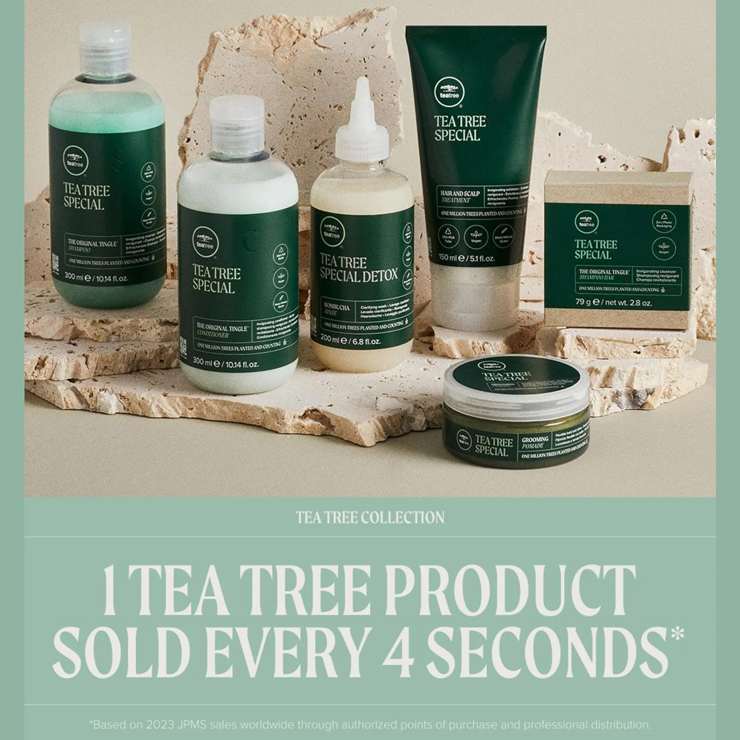 Tea Tree Special Shampoo - Deep Cleans & Refreshes Scalp, Invigorating Scent - 10.14 fl. oz.