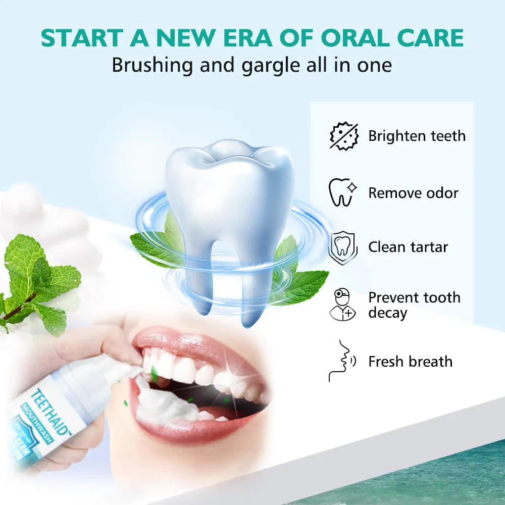 Teethaid™ Pure Herbal Teeth Whitening & Mouth Repair Mousse