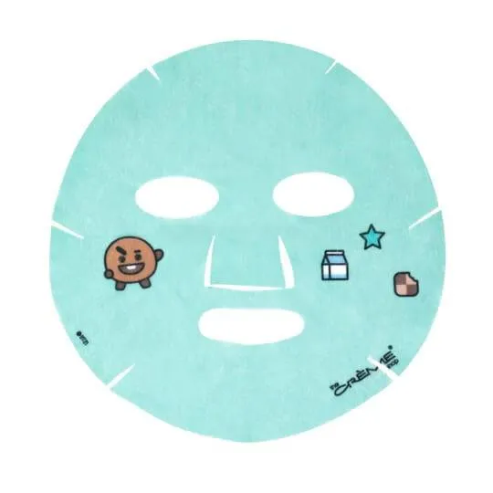 The Creme Shop SHOOKY’S SHINING Printed Essence Sheet Mask - Infused with Hyaluronic Acid, Triple Peptide, Manuka Honey