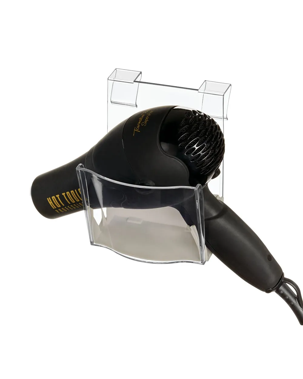 The Home Edit Hanging Hair Tool Organizer Clear & Grey