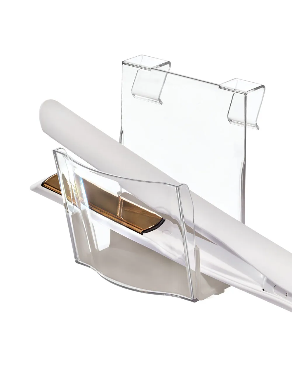 The Home Edit Hanging Hair Tool Organizer Clear & Grey