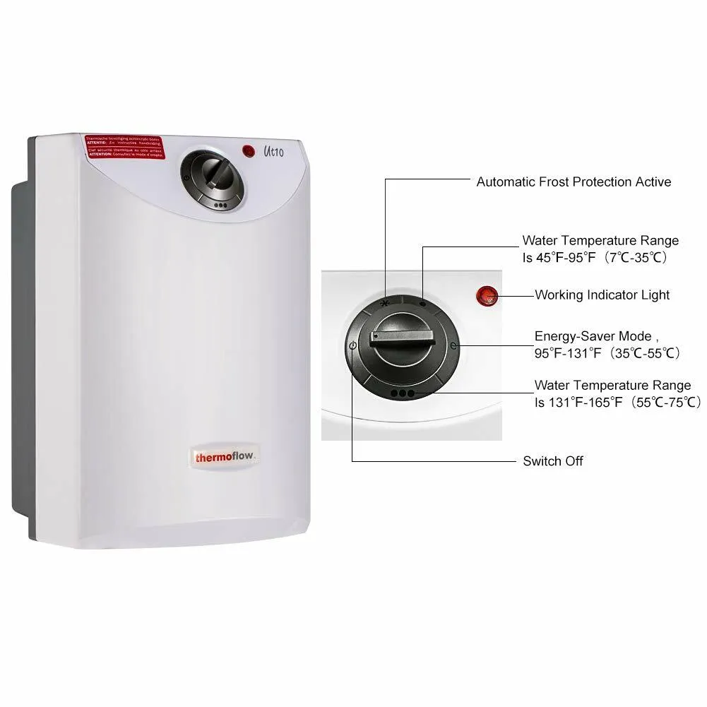 Thermoflow Mini Tank Electric Water Heater, 2.5-Gallons