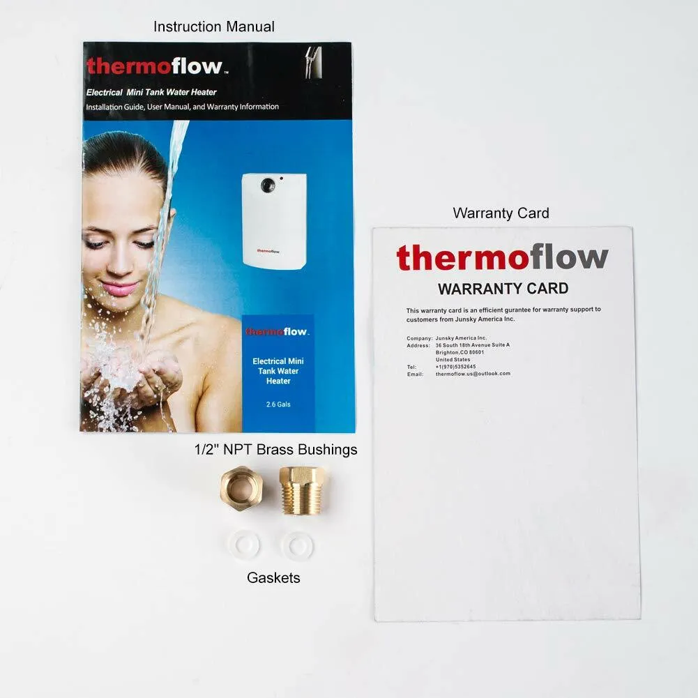 Thermoflow Mini Tank Electric Water Heater, 2.5-Gallons