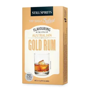 Top Shelf Select Rum Australian Gold Rum Essence (2 x 1.125L Sachets)