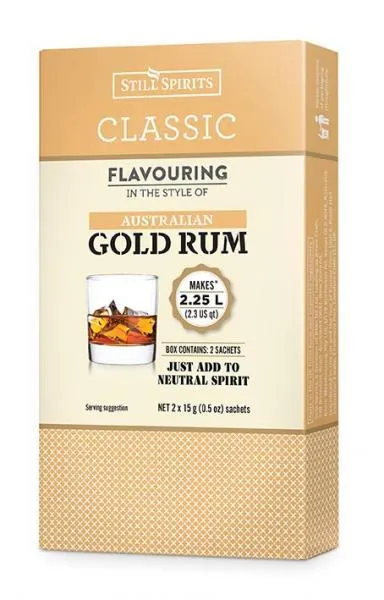 Top Shelf Select Rum Australian Gold Rum Essence (2 x 1.125L Sachets)