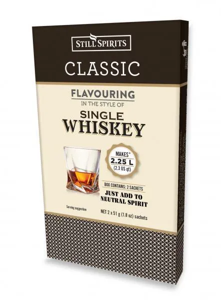Top Shelf Select Whiskey Single Whisky Essence (2 x 1.125L Sachets)